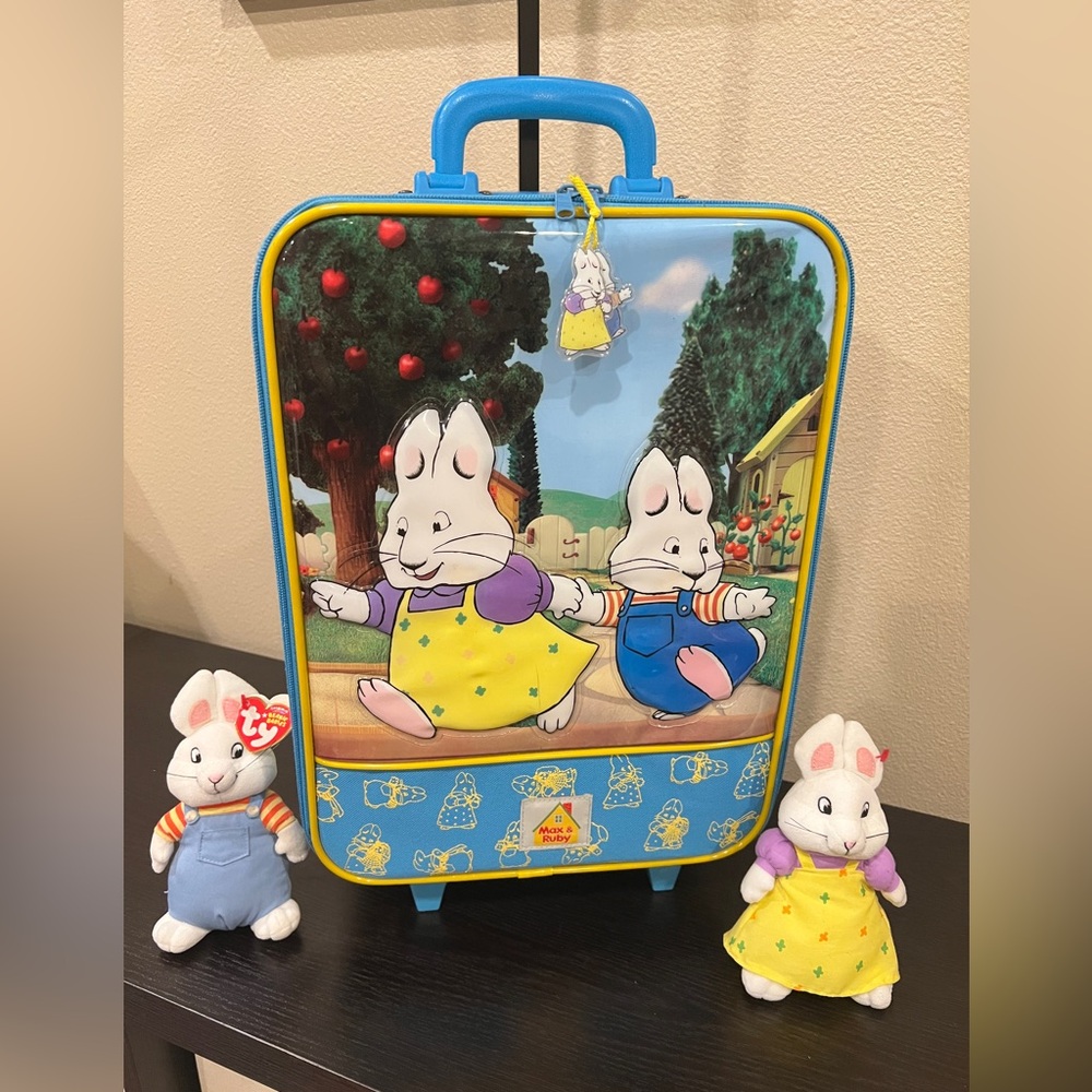 Super Rare!! Max and Ruby Rolling SuitCase